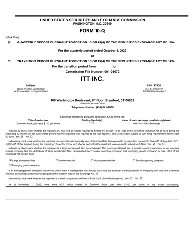 Miniature ITT Rapport trimestriel 2022-q3