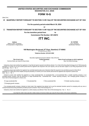 Miniature ITT Rapport trimestriel 2024-q1