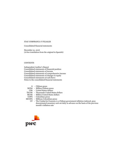 Thumbnail Itaú CorpBanca Financial Statement 2016