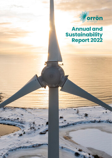 Thumbnail Orrön Energy Annual Report 2022