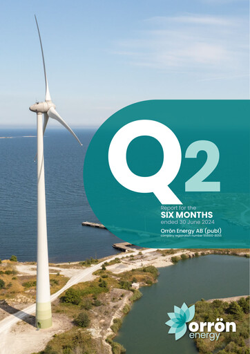 Miniature Orrön Energy Rapport semestriel 2024-h1