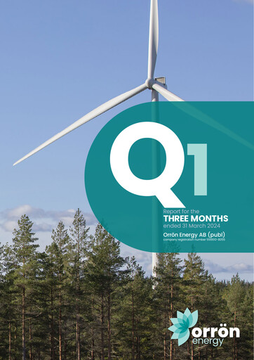 Thumbnail Orrön Energy Quarterly Report 2024-q1