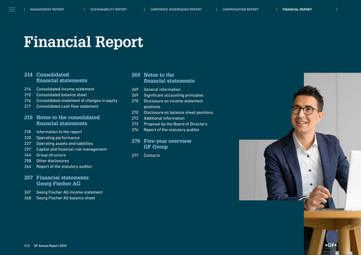 Thumbnail Georg Fischer Financial Report 2025
