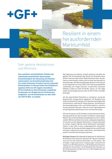 Thumbnail Georg Fischer Half-year Report 2024-h1