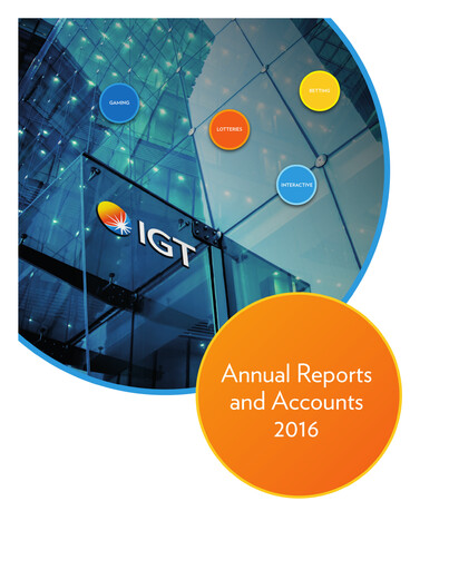 Thumbnail International Game Technology Annual Report 2016