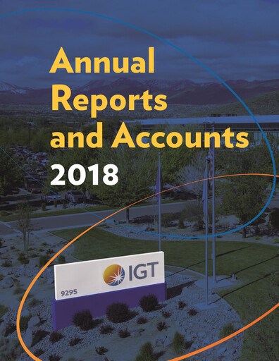 Thumbnail International Game Technology Annual Report 2018