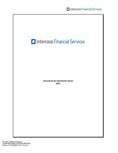 Vorschaubild Intercorp Financial Services Jahresbericht 2021