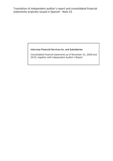 Vorschaubild Intercorp Financial Services Finanzmitteilung 2020