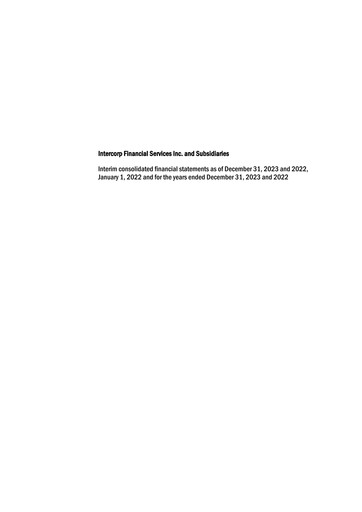 Vorschaubild Intercorp Financial Services Finanzmitteilung 2023