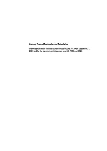 Vorschaubild Intercorp Financial Services Finanzmitteilung 2024-h1