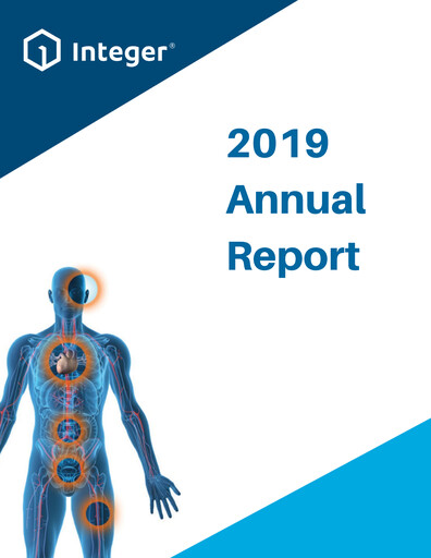 Thumbnail Integer Holdings
 Annual Report 2019