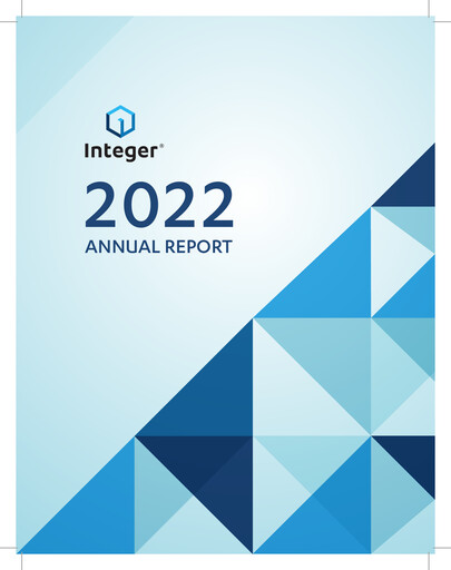 Thumbnail Integer Holdings
 Annual Report 2022