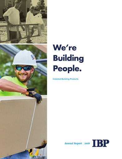 Thumbnail Installed Building Products Annual Report 2018