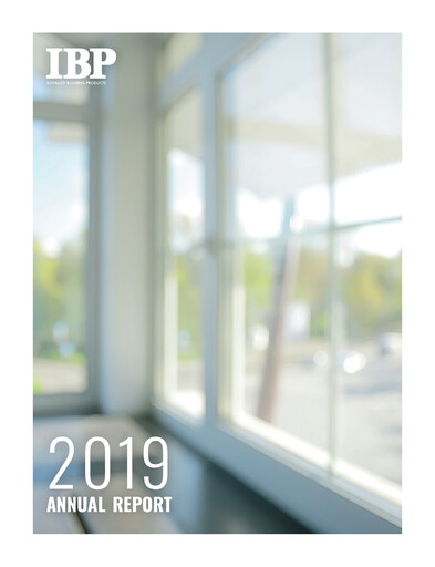 Thumbnail Installed Building Products Annual Report 2019