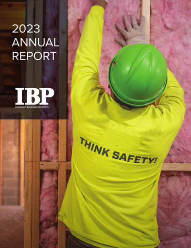 Thumbnail Installed Building Products Annual Report 2023