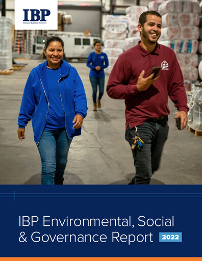 Thumbnail Installed Building Products ESG Report 2022