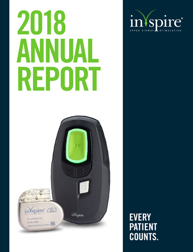 Thumbnail Inspire Medical Systems
 Annual Report 2018