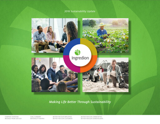 Thumbnail Ingredion Sustainability Report 2018