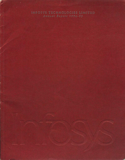 Thumbnail Infosys Annual Report 1994-1995
