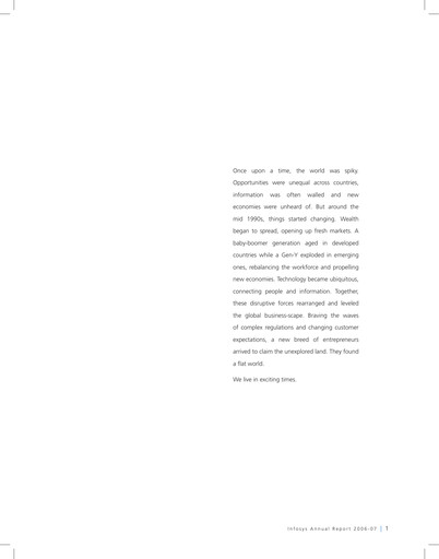 Thumbnail Infosys Annual Report 2006-2007