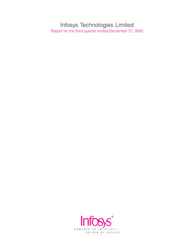 Vorschaubild Infosys Quartalsbericht 2002-q3