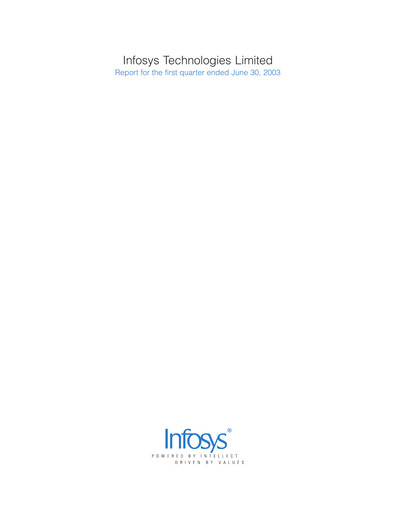 Vorschaubild Infosys Quartalsbericht 2003-q1