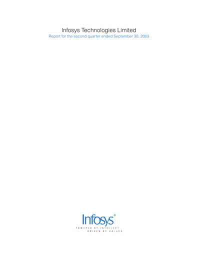 Vorschaubild Infosys Quartalsbericht 2003-q2