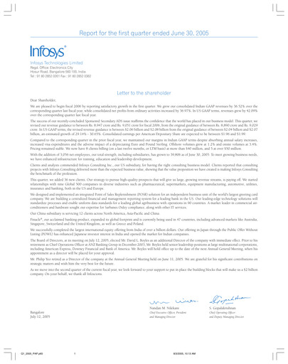 Vorschaubild Infosys Quartalsbericht 2005-q1