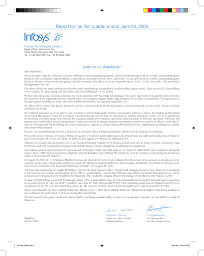 Vorschaubild Infosys Quartalsbericht 2006-q1