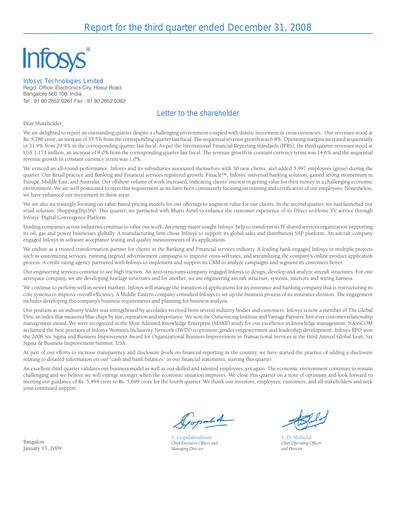 Vorschaubild Infosys Quartalsbericht 2008-q3