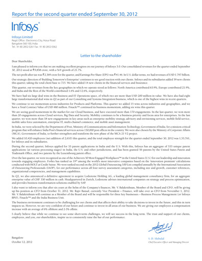 Vorschaubild Infosys Quartalsbericht 2012-q2