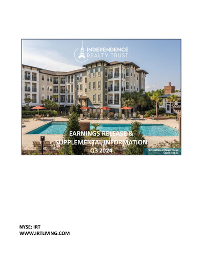Thumbnail Independence Realty Trust
 Quarterly Report 2024-q3