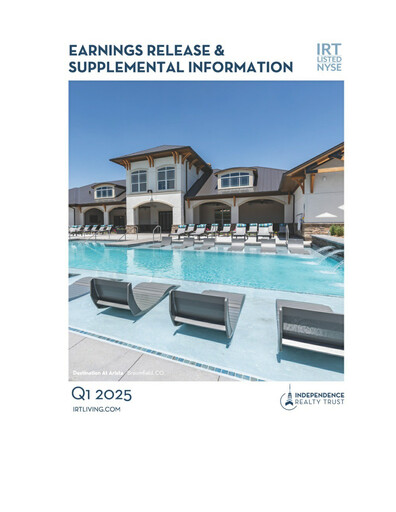 Thumbnail Independence Realty Trust
 Quarterly Report 2025-q1