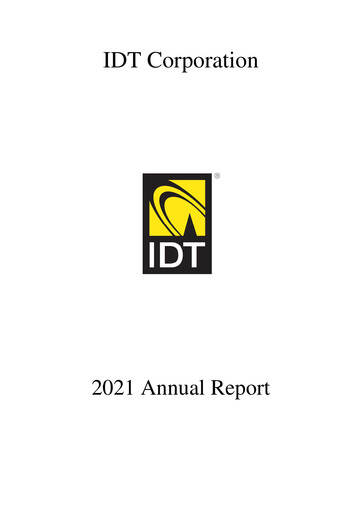 Thumbnail IDT Corporation
 Annual Report 2021