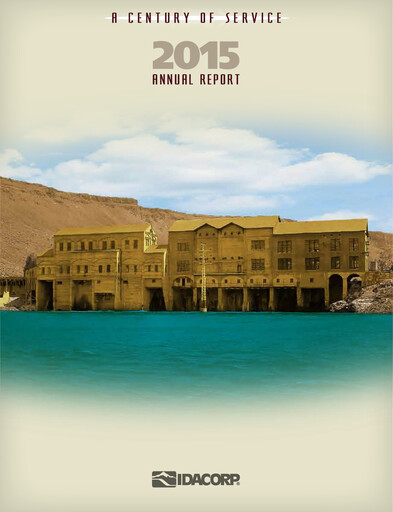 Thumbnail Idacorp Annual Report 2015