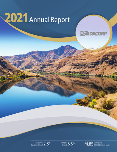 Thumbnail Idacorp Annual Report 2021