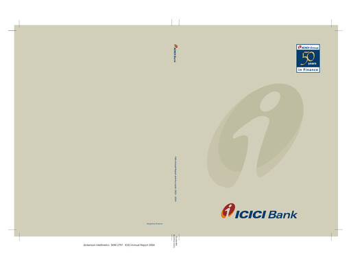 Thumbnail ICICI Bank Annual Report 2003-2004