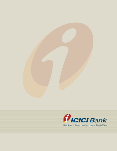 Thumbnail ICICI Bank Annual Report 2005-2006