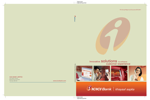 Thumbnail ICICI Bank Annual Report 2010-2011