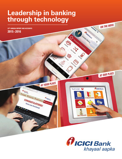 Thumbnail ICICI Bank Annual Report 2015-2016
