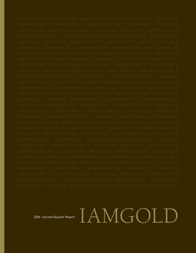 Thumbnail Iamgold
 Quarterly Report 2006-q2