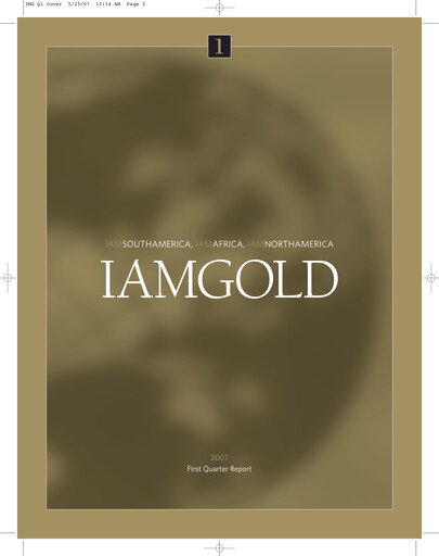 Thumbnail Iamgold
 Quarterly Report 2007-q1