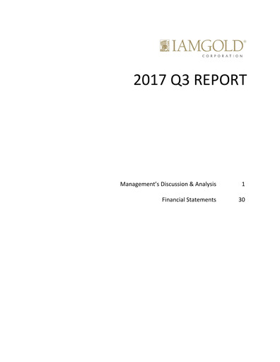 Thumbnail Iamgold
 Quarterly Report 2017-q3