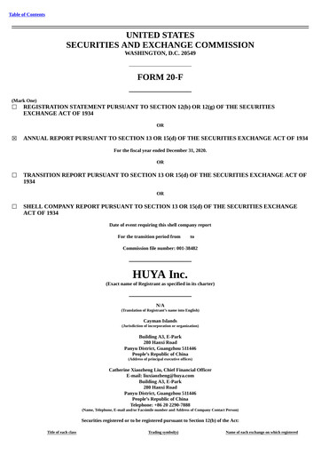 Thumbnail Huya Annual Report 2020