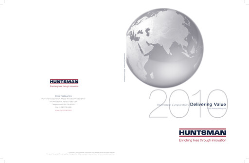 Thumbnail Huntsman Corporation
 Annual Report 2010
