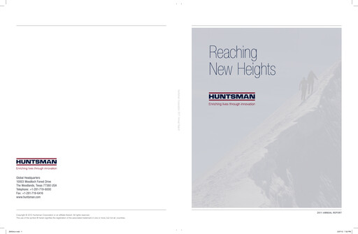 Thumbnail Huntsman Corporation
 Annual Report 2011