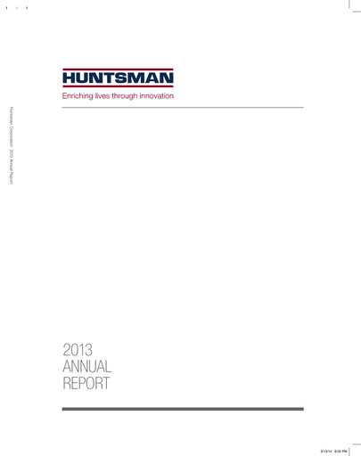 Thumbnail Huntsman Corporation
 Annual Report 2013