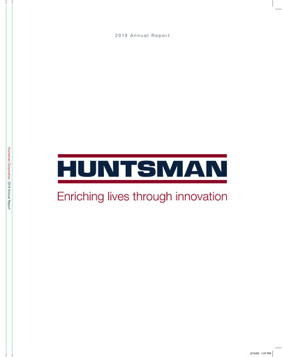 Thumbnail Huntsman Corporation
 Annual Report 2019