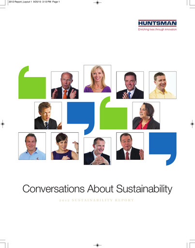Thumbnail Huntsman Corporation
 Sustainability Report 2012