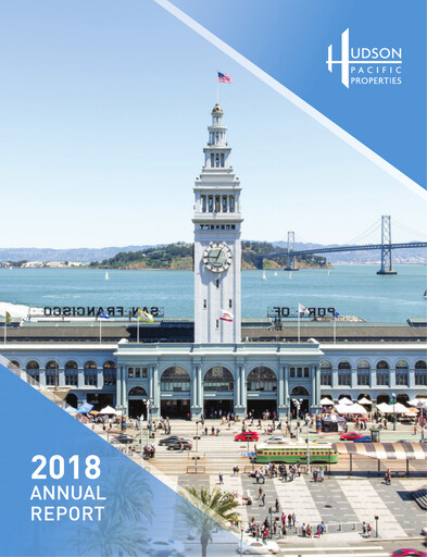 Thumbnail Hudson Pacific Properties
 Annual Report 2018